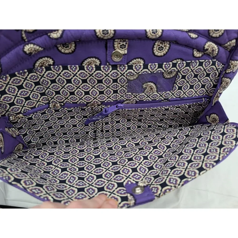 BUNDLE! Vera Bradley Simply Violet Weekender Bag & Jewelry Box Travel Cruise